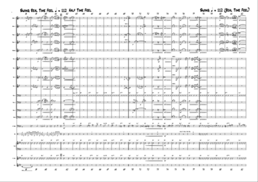 Forever mine - Ballad - Solo feature - Big Band Jazz Ensemble scores gallery preview page 4