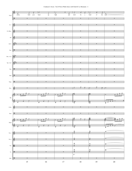 You'll Never Walk Alone (with Climb Every Mountain) - Conductor Score (Full Score)