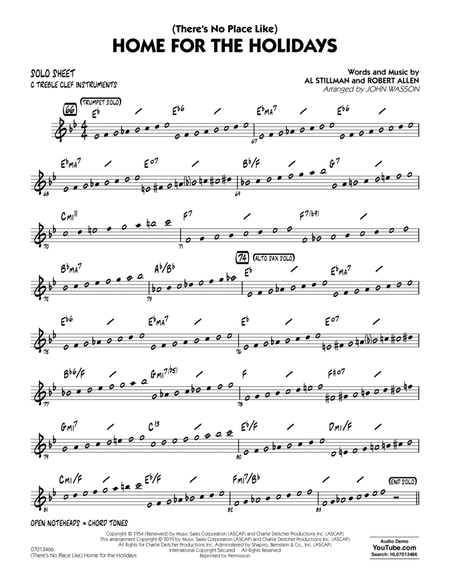 (There's No Place Like) Home for the Holidays (arr. John Wasson) - C Solo Sheet