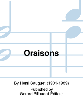 Book cover for Oraisons