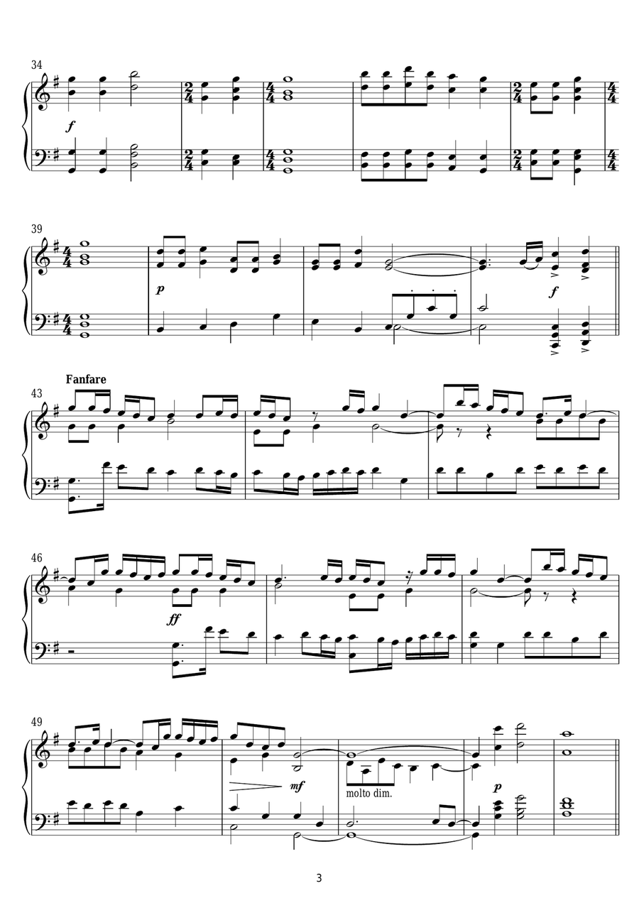Little Women (Orchard House (Main Title)/Valley Of The Shadow) Piano Solo scores gallery preview page 3