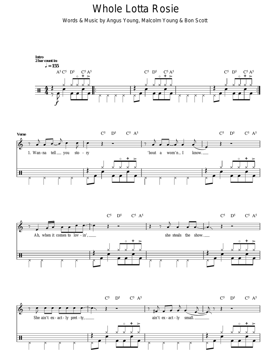 Whole Lotta Rosie (Drums)