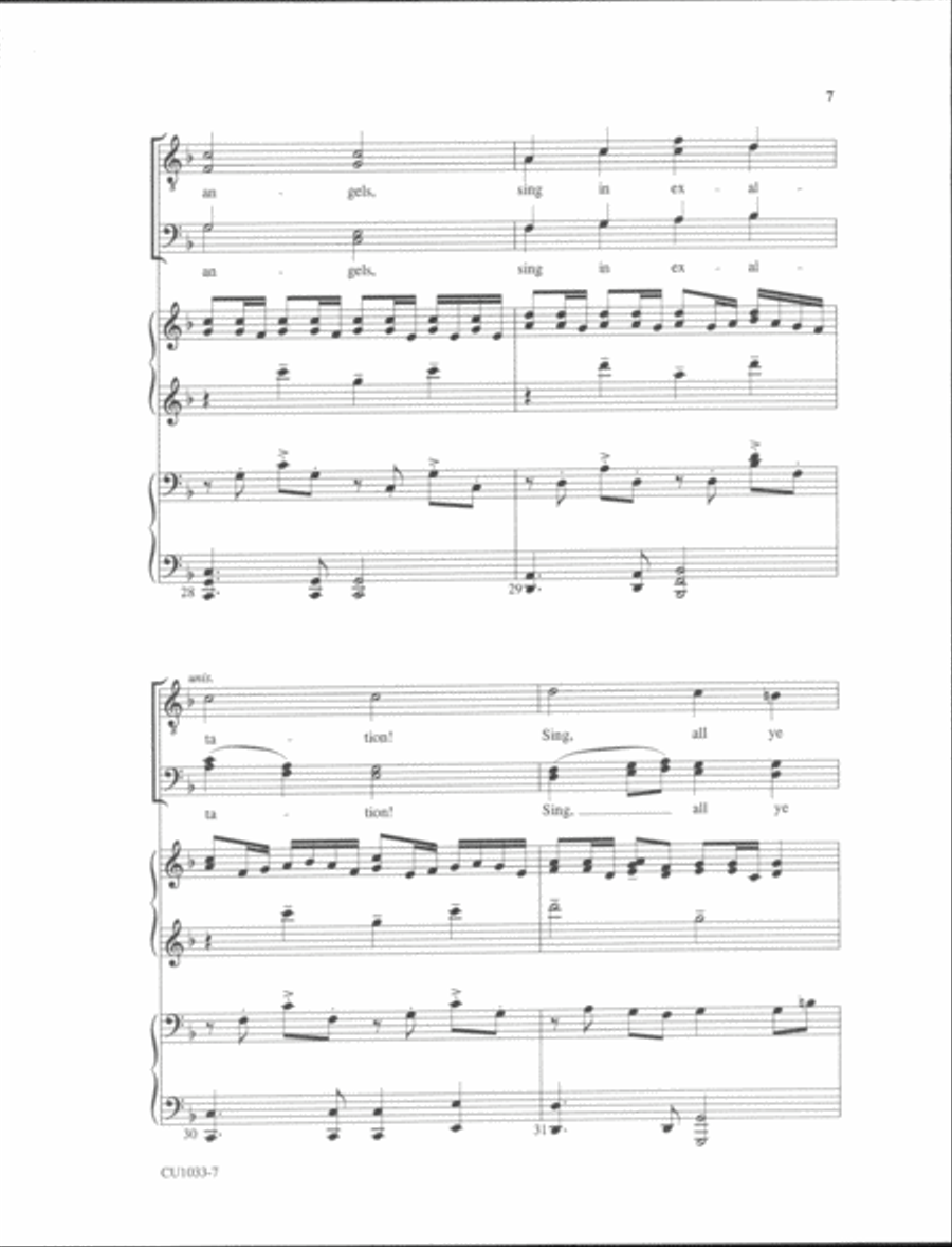 O Come, All Ye Faithful - TTBB - Forrest TTBB scores gallery preview page 6