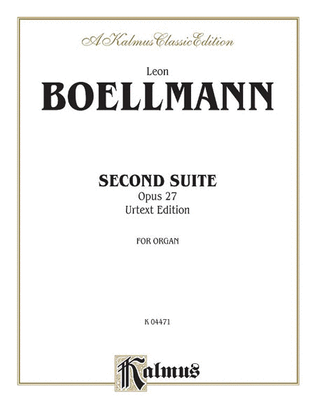 Book cover for Second Suite, Op. 27 (Urtext)