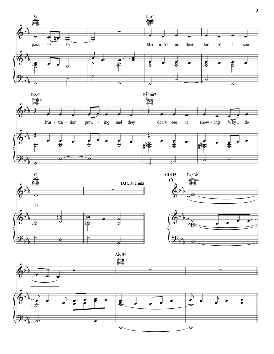 Beautiful Beautiful Acoustic Guitar scores gallery preview page 3