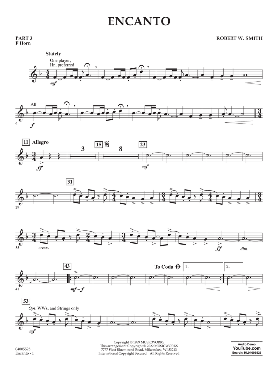Encanto - Pt.3 - F Horn