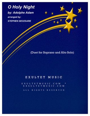 Book cover for O Holy Night (Duet for Soprano and Alto Solo)