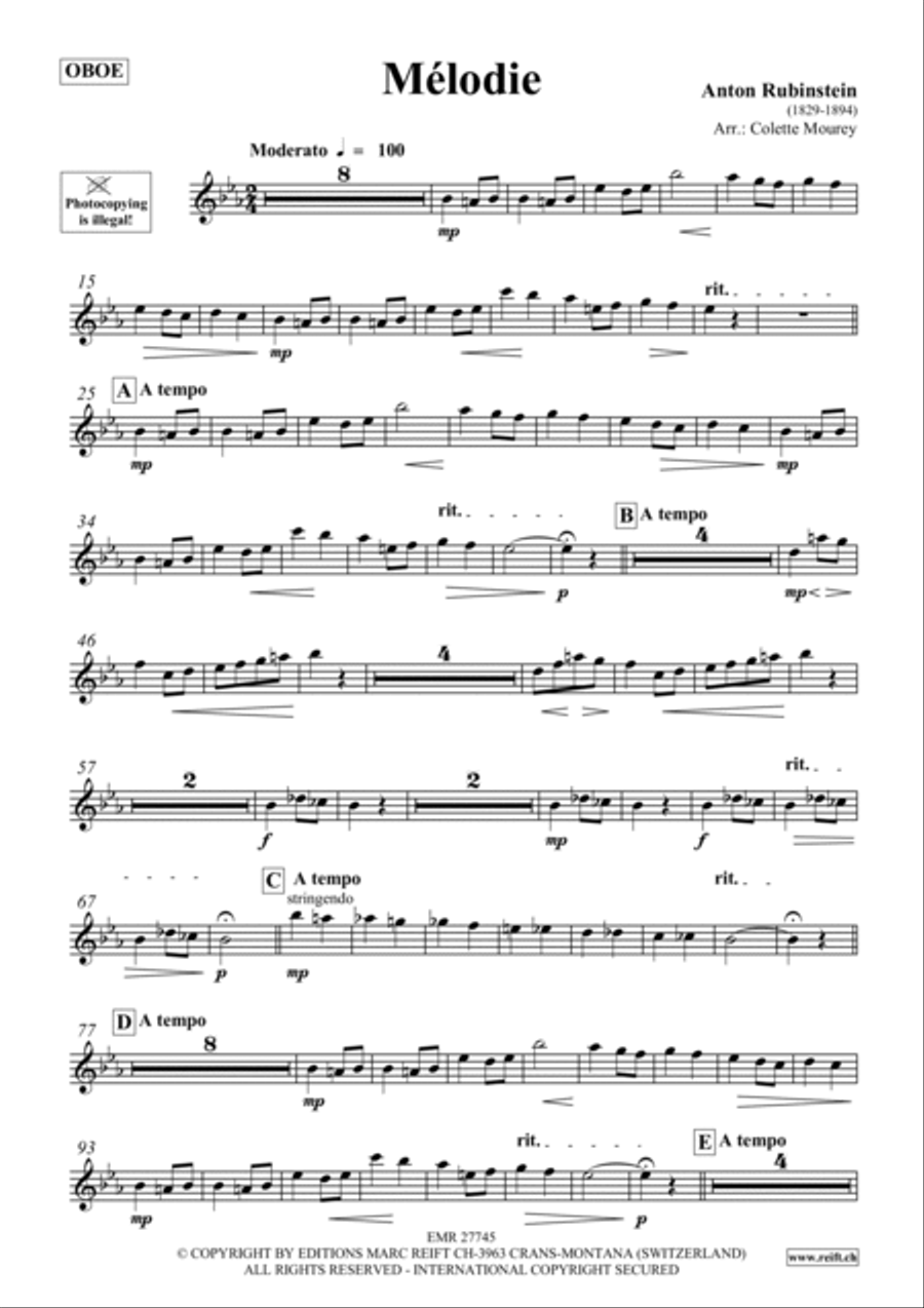 Melodie Oboe scores gallery preview page 2