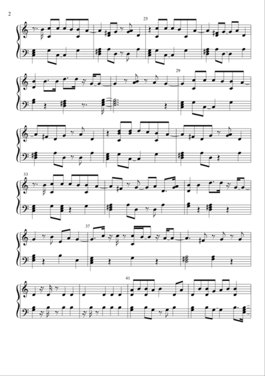 Night Changes Easy Piano scores gallery preview page 2