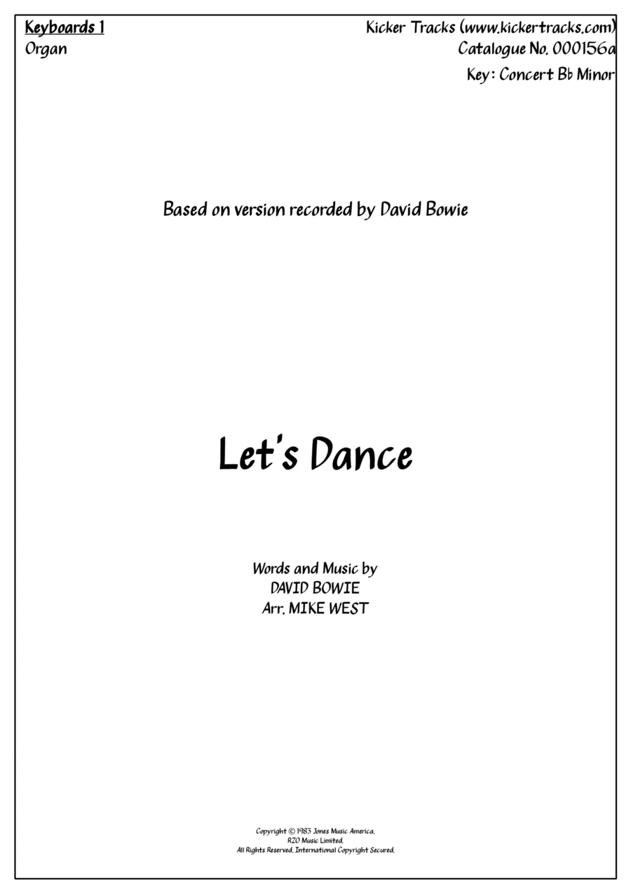 Let's Dance Piano Solo scores gallery preview page 1