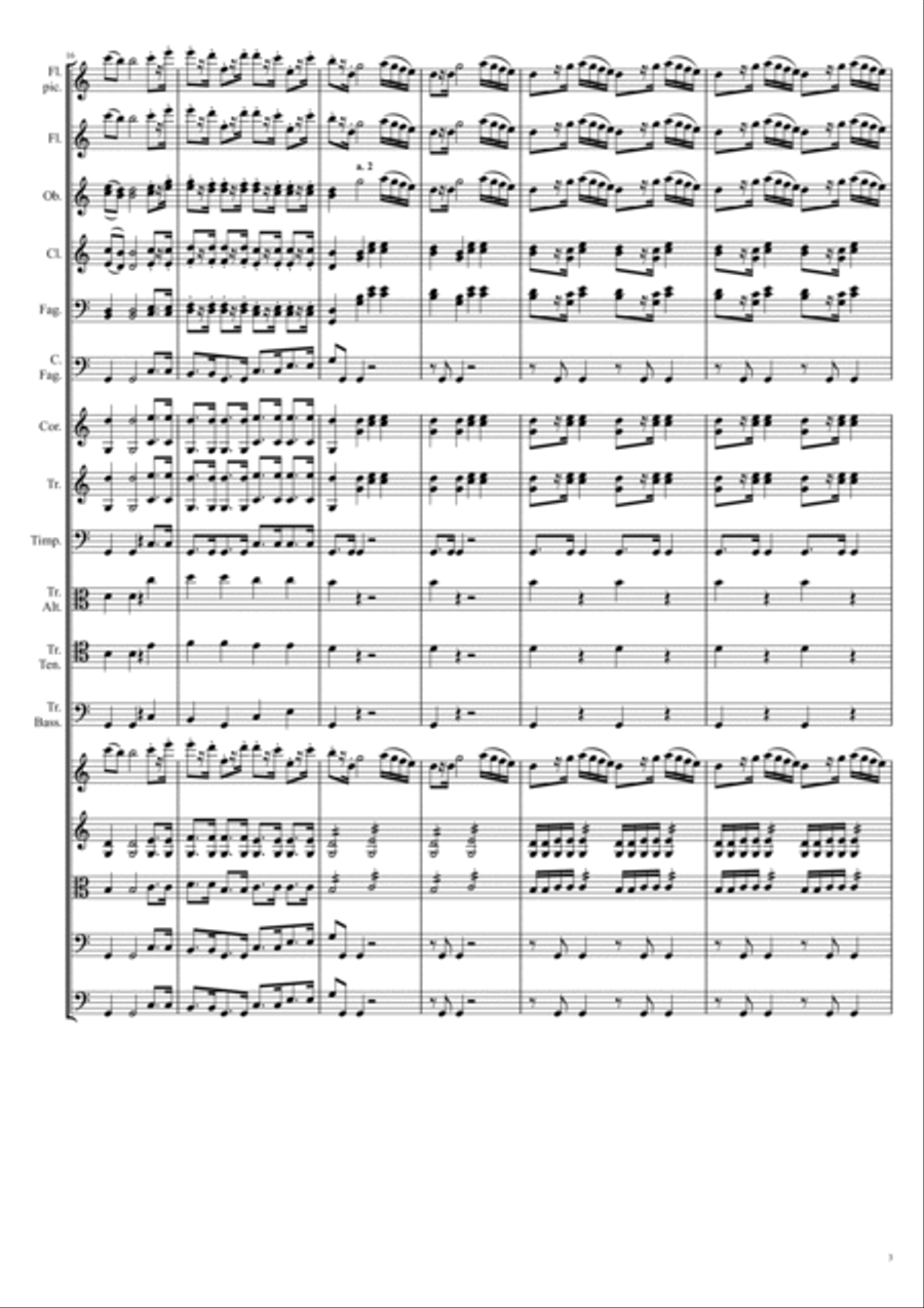 Symphony No. 5, 4th Movement Full Orchestra scores gallery preview page 3