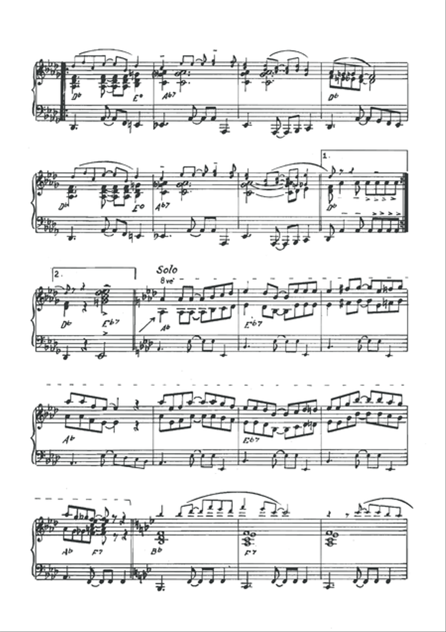 Flirt am Abend Saxophone scores gallery preview page 4