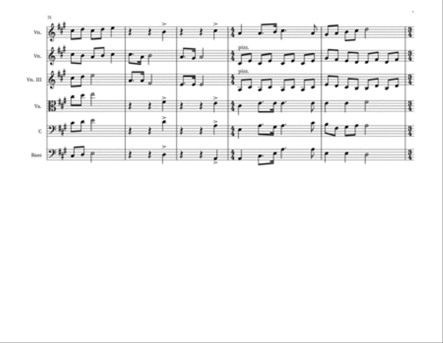 Come, come ye saints Small Ensemble scores gallery preview page 6