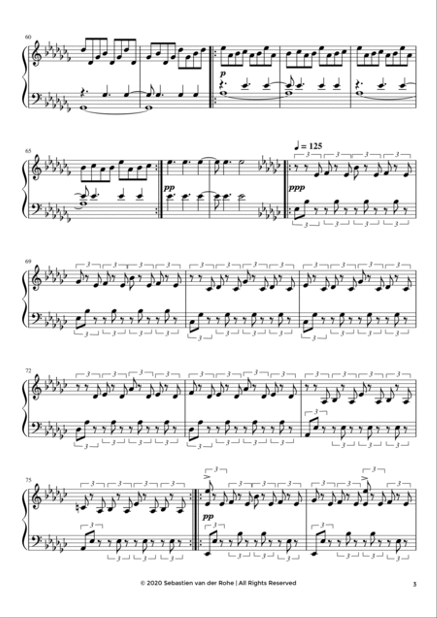 Grace (Courage - Part III) Piano Solo scores gallery preview page 3