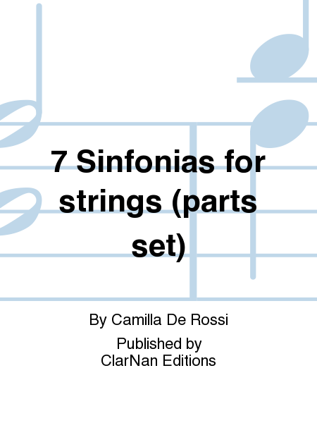 7 Sinfonias for strings (parts set)