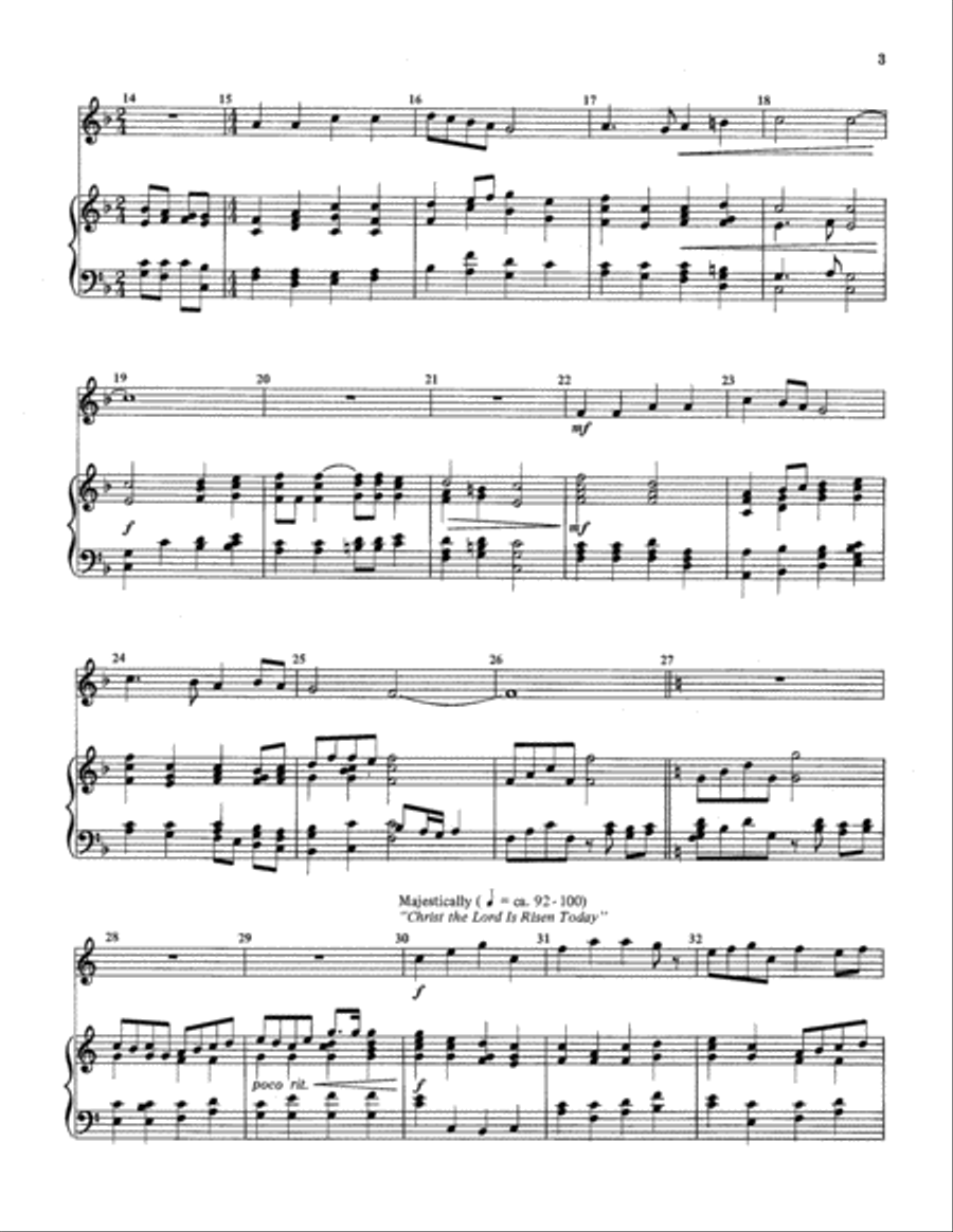 He Is Risen He Is Risen Percussion scores gallery preview page 3