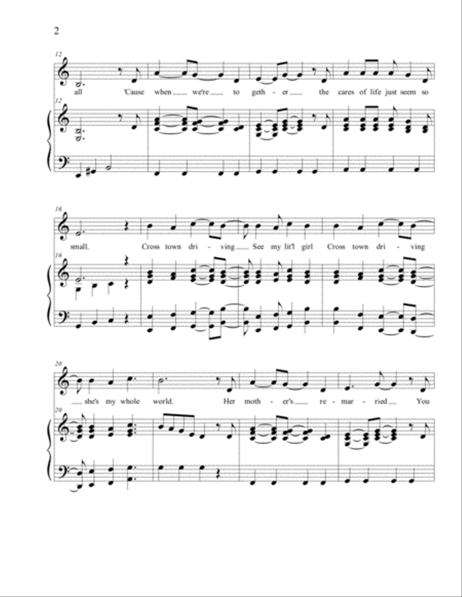 CROSS TOWN DRIVING Voice scores gallery preview page 2
