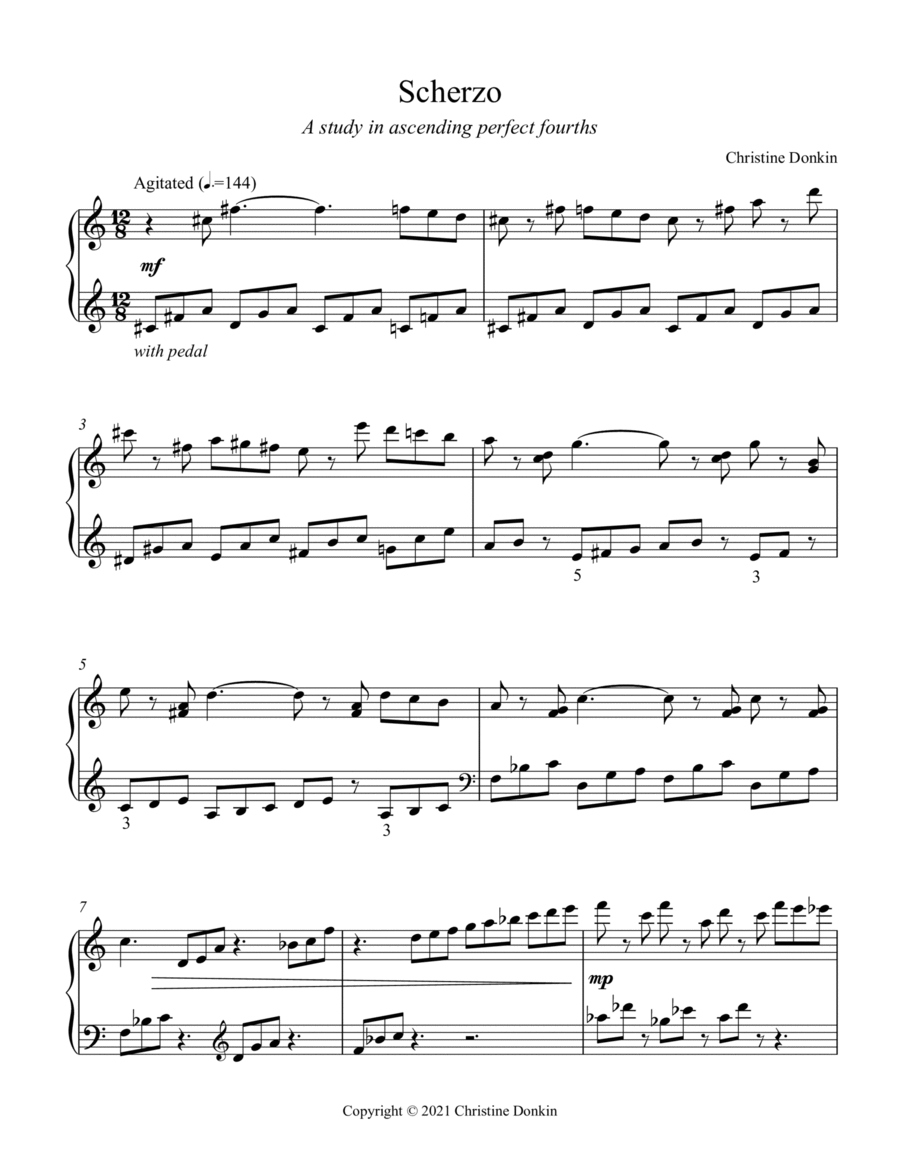 Scherzo Piano Solo scores gallery preview page 1