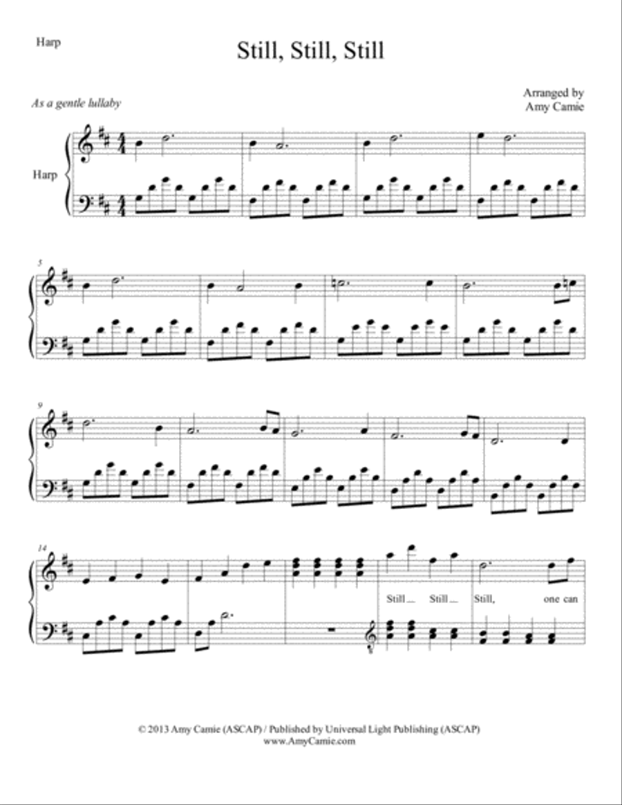 Still, Still, Still Harp scores gallery preview page 1