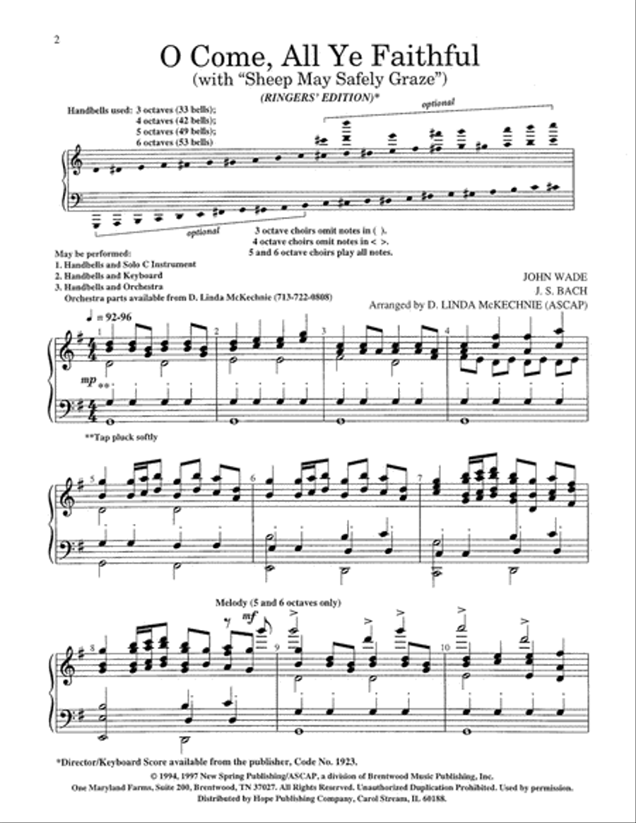 O Come, All Ye Faithful O Come, All Ye Faithful 5-Octaves scores gallery preview page 3