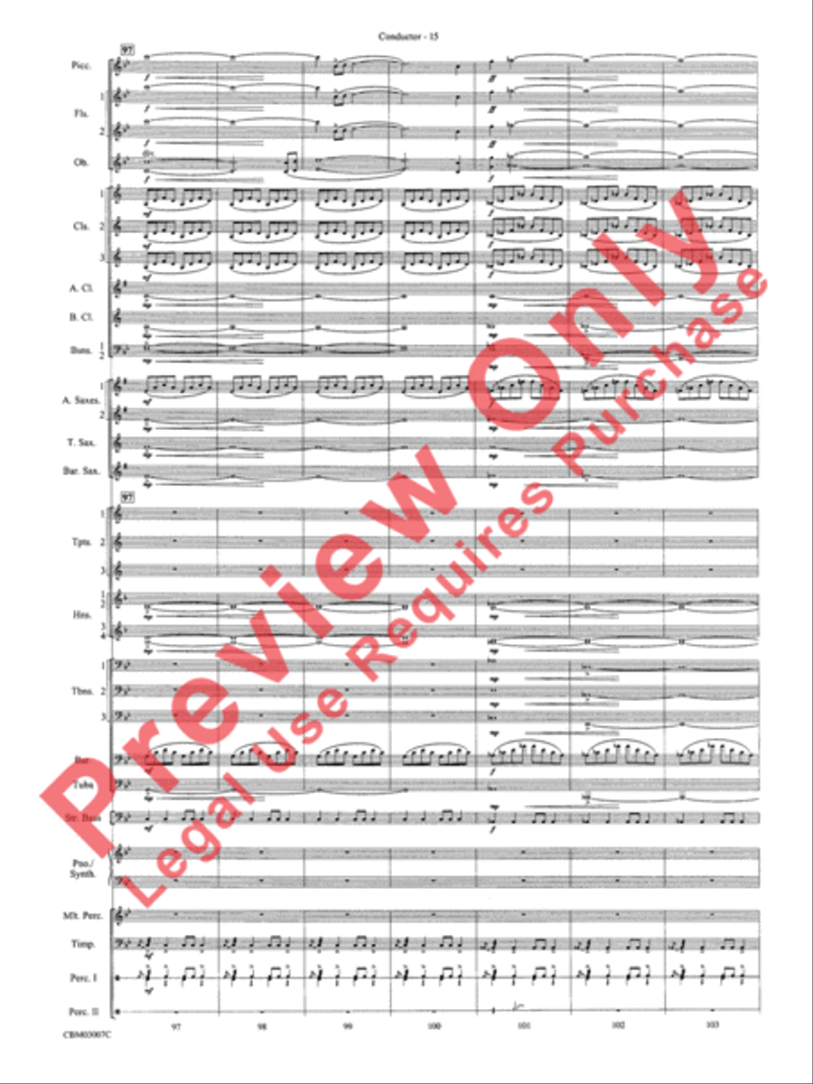 The Lord of the Rings: The Two Towers, Symphonic Suite from Concert Band scores gallery preview page 18