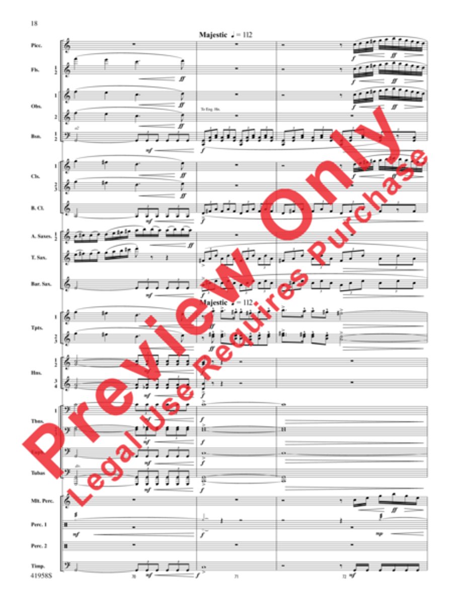 God's Country God's Country Concert Band scores gallery preview page 38
