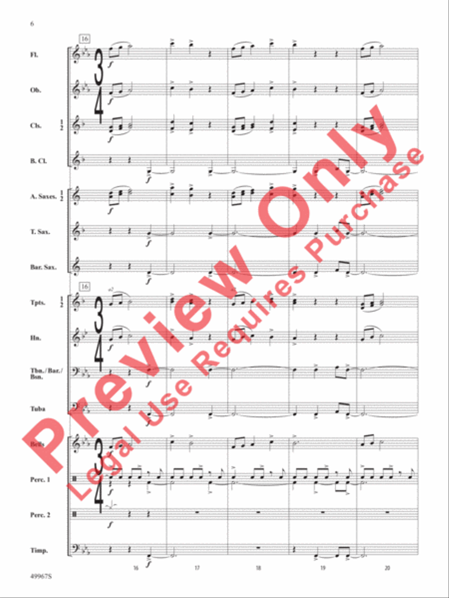 Once Upon a Time Signature Concert Band scores gallery preview page 7
