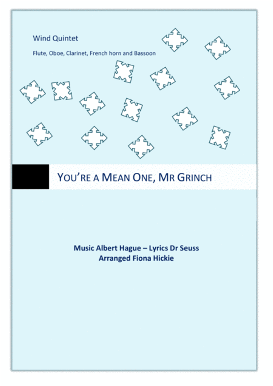You're A Mean One, Mr. Grinch Woodwind Quintet scores gallery preview page 1