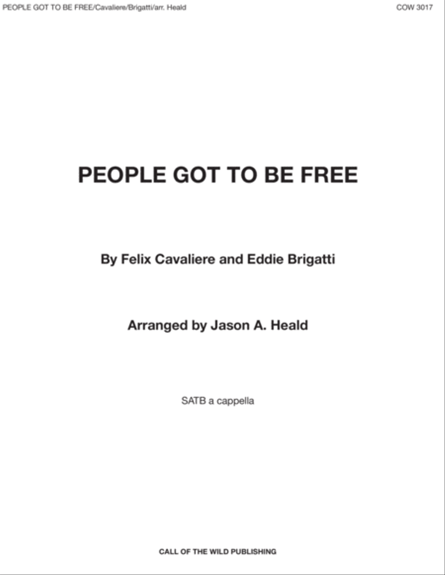 People Got To Be Free People Got To Be Free 4-Part scores gallery preview page 1