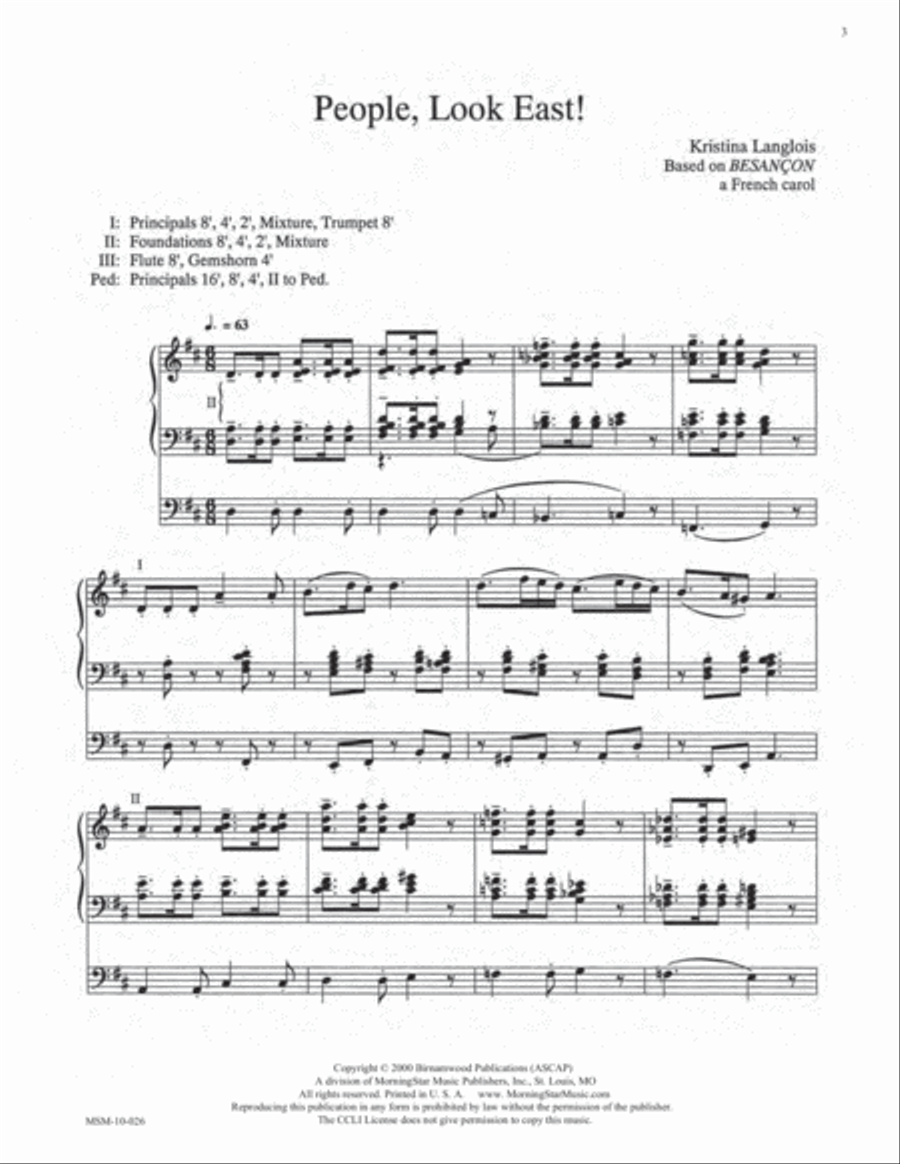 Advent Postludes for Organ Organ Solo scores gallery preview page 3
