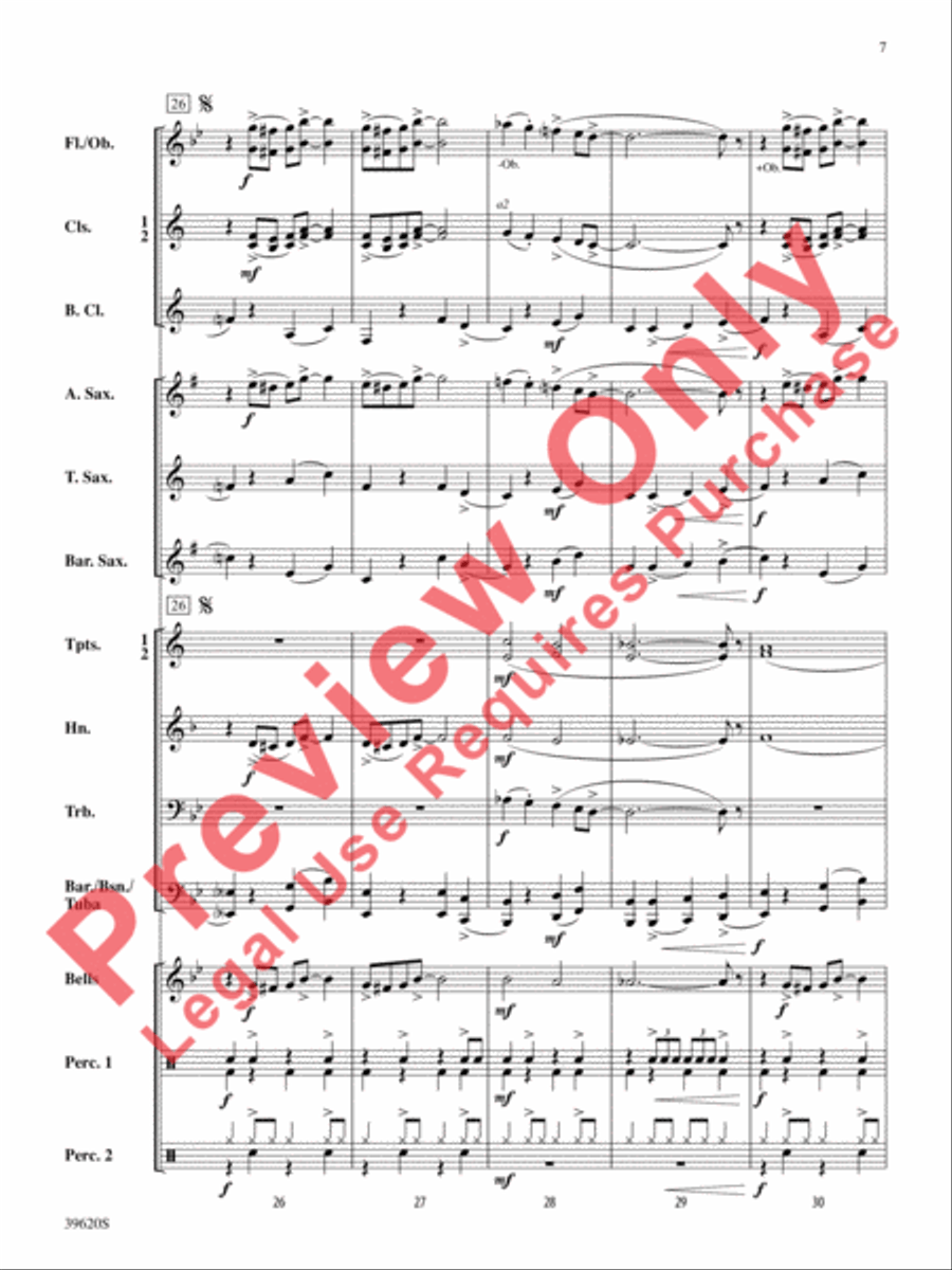 Trombones for President! Trombones for President! Concert Band scores gallery preview page 8