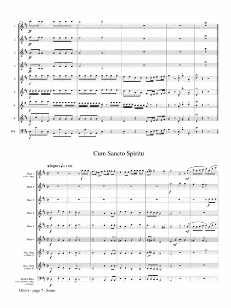 Gloria for Flute Choir