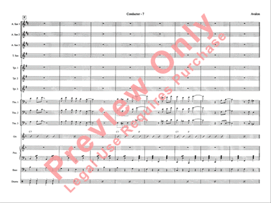 Avalon Jazz Ensemble scores gallery preview page 15