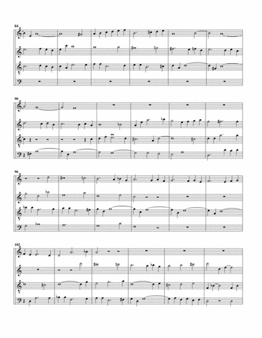 Canzona, BWV 588 (Arrangement for 4 recorders (SATB))