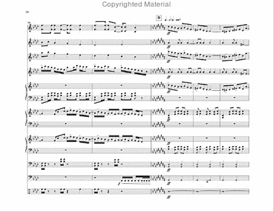 Hold Fast Percussion Ensemble scores gallery preview page 15