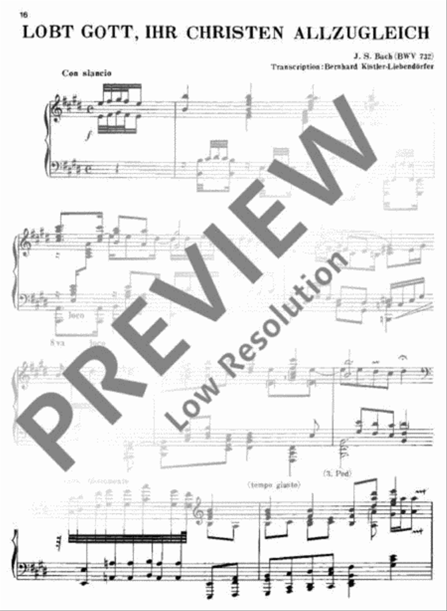 10 Chorale Preludes Piano Solo scores gallery preview page 21