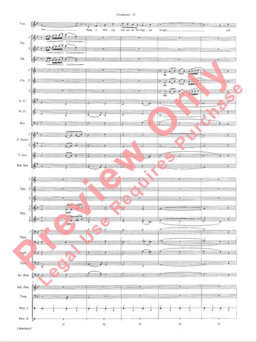 Have Yourself a Merry Little Christmas Concert Band scores gallery preview page 15