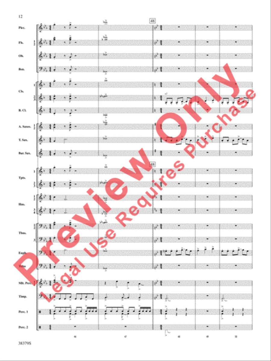Vision Quest Concert Band scores gallery preview page 13
