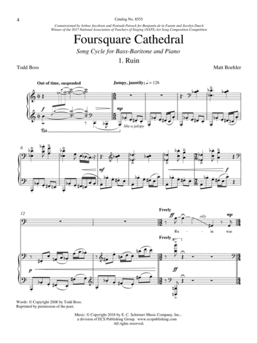 Foursquare Cathedral Baritone Voice scores gallery preview page 3