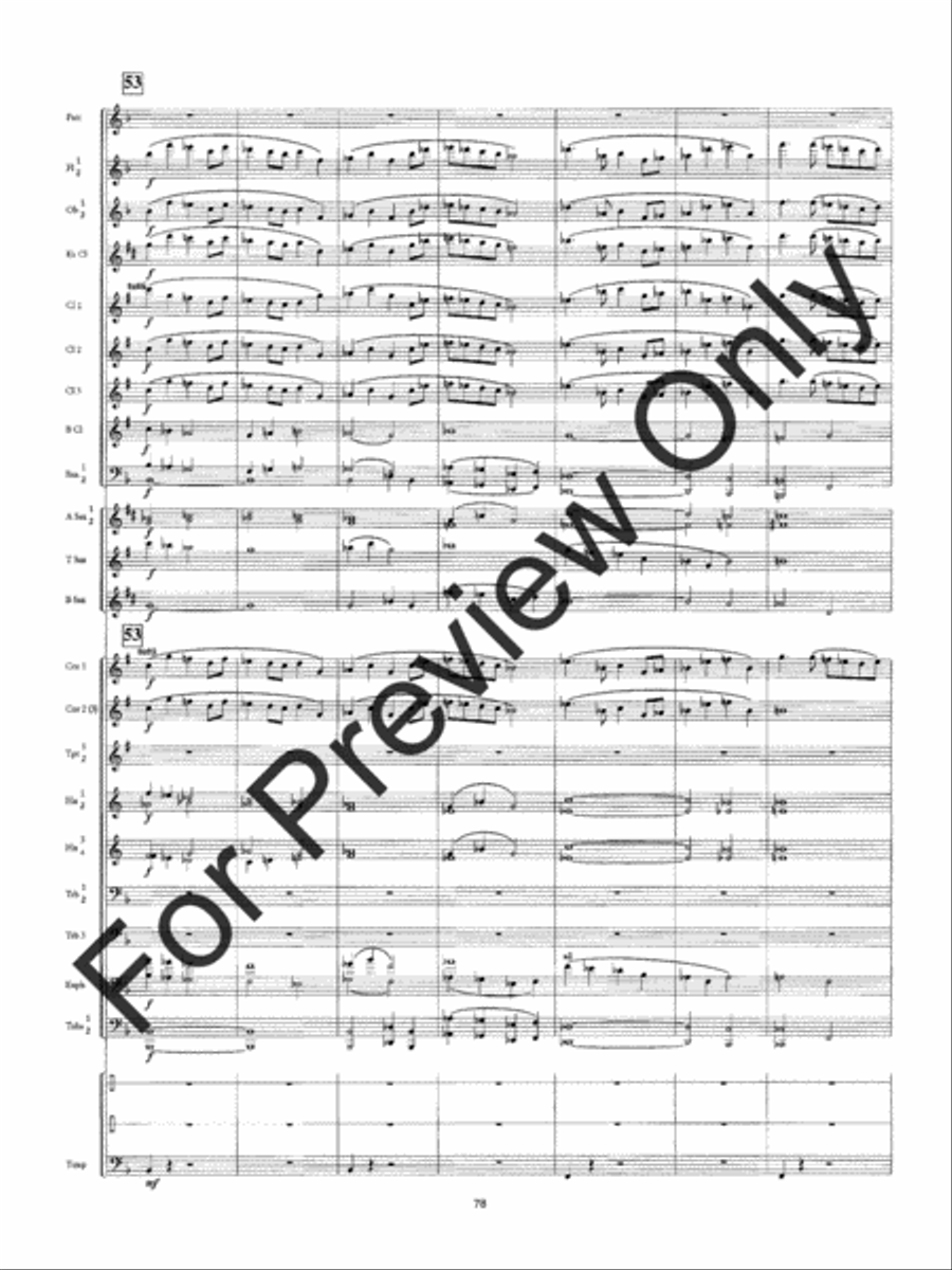 Symphony #3 Slavyanskaya Concert Band scores gallery preview page 81