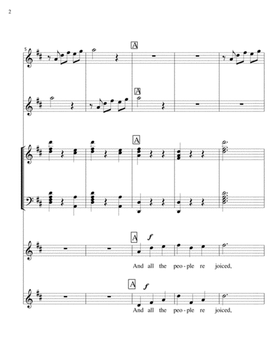 Jubilee of Thanks - 2 part choir, keyboard, 2 trumpets