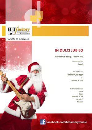 Book cover for In dulci jubilo - Christmas Song - Jazz Waltz - Wind Quintet