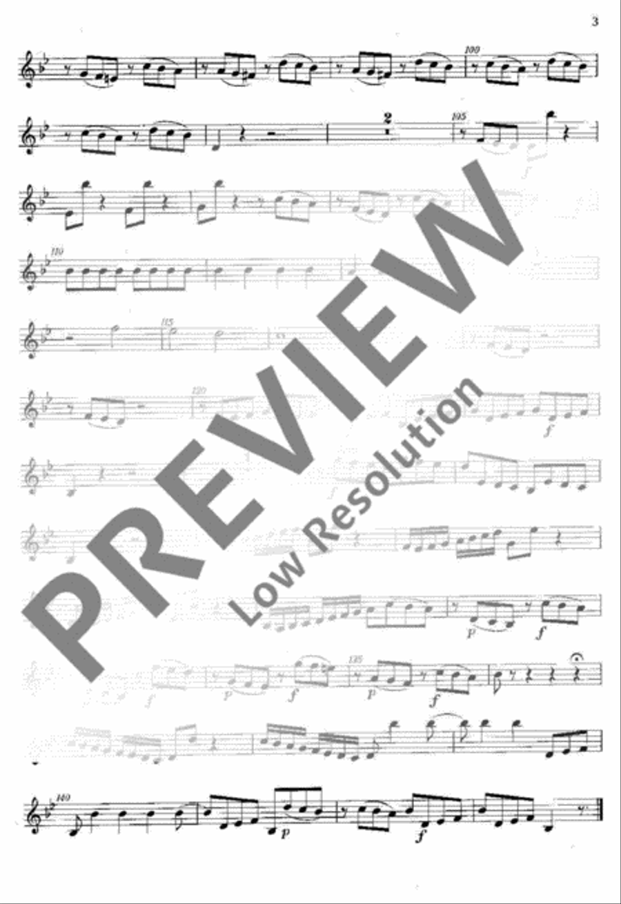 Concerto in Bb Major Violin scores gallery preview page 11