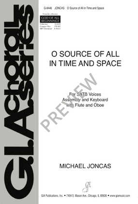 Book cover for O Source of All In Time and Space