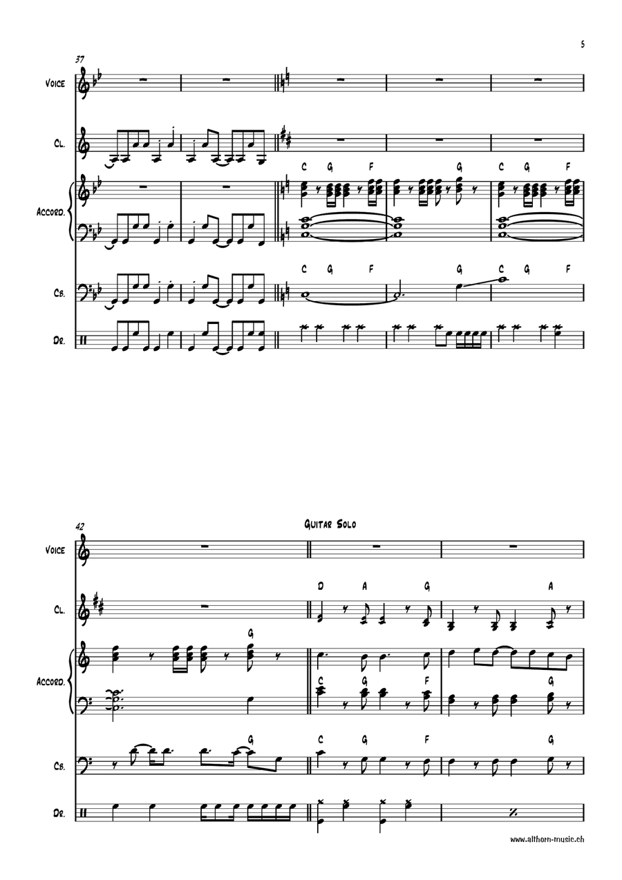 My Sharona Small Ensemble scores gallery preview page 5