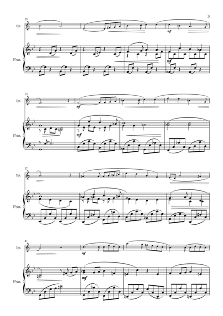 "Peace" for Trumpet in B flat and Piano- Intermediate image number null