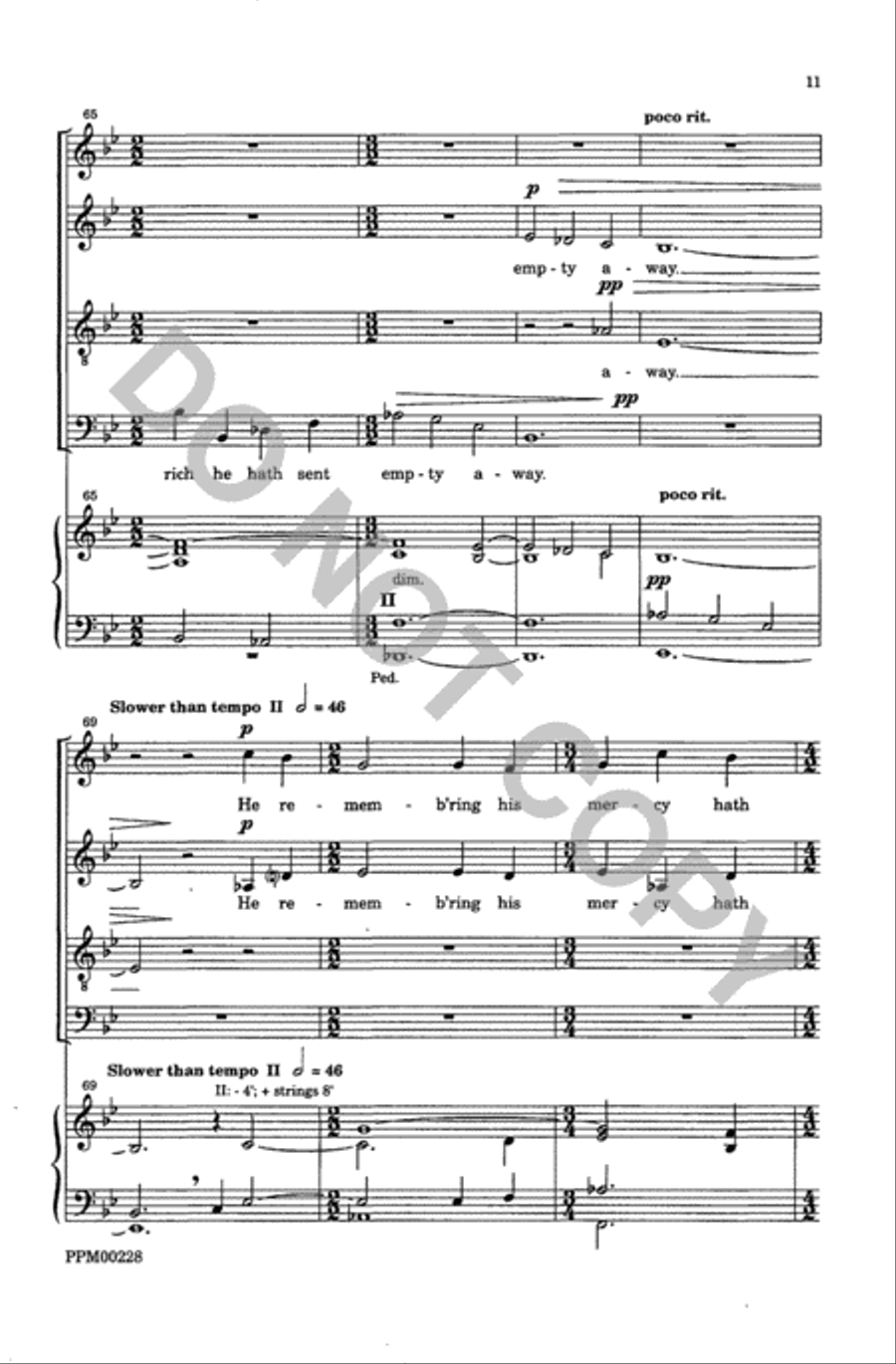 Evening Service for the Nativity Divisi scores gallery preview page 12