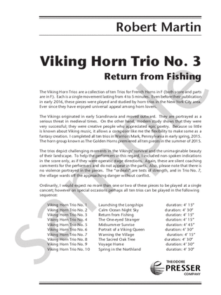 Book cover for Viking Horn Trio No. 3