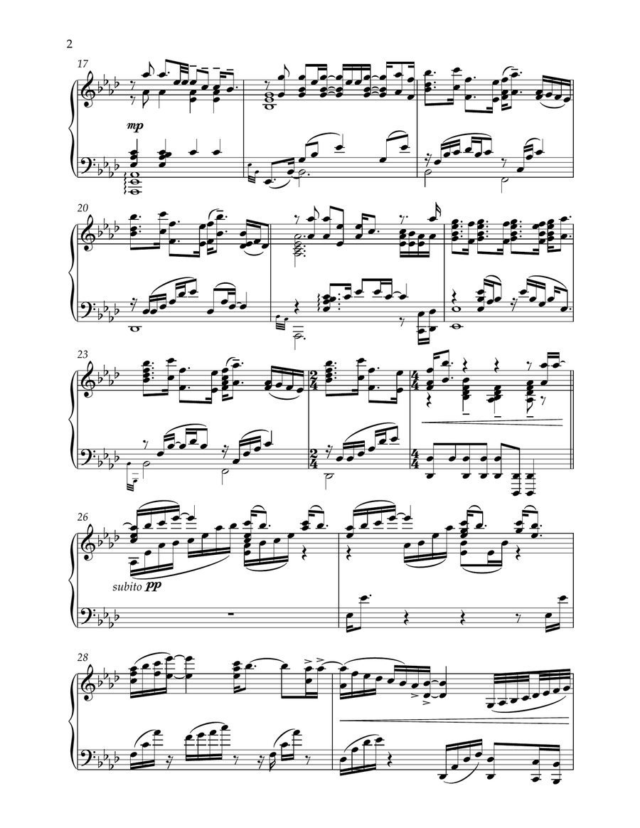 Never Enough Never Enough Piano Solo scores gallery preview page 3
