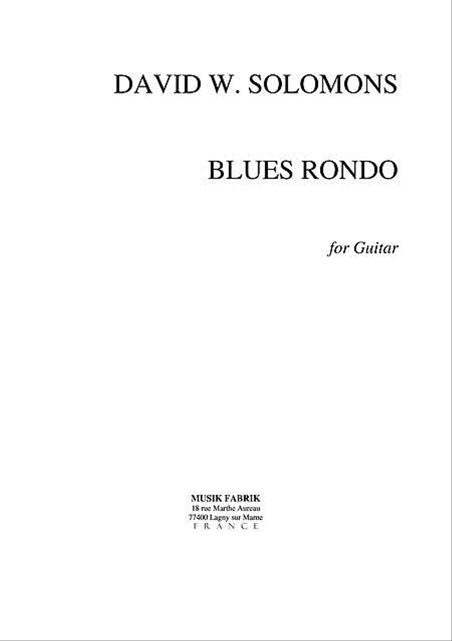 Blues Rondo Guitar Solo scores gallery preview page 1